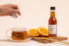 Populum Orange + CBD Raw Honey goes great with a cup of tea